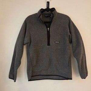 Patagonia Synchilla Grey Quarter Zip Fleece Pullover Sweatshirt Sweater S